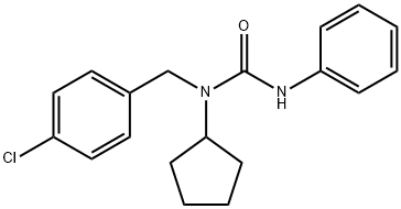 N-((4-Chlorophenyl)methyl)-N-cyclopentyl-N'-phenylurea(66063-05-6)